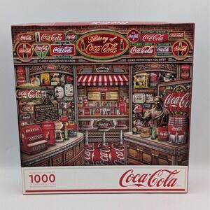 Springbok Coca-Cola Jigsaw Puzzle 1000 Piece History of Coca-Cola Vintage Art